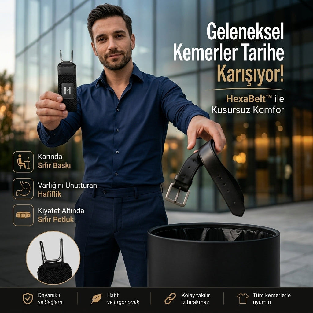 HexaBelt™ UltraFlex Pro Tokasız Kemer